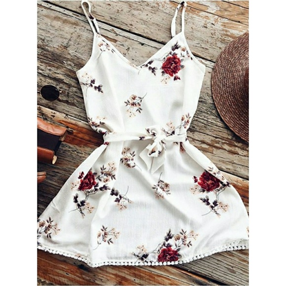 Dresses & Skirts - FINAL SALE Women's rose print sundress